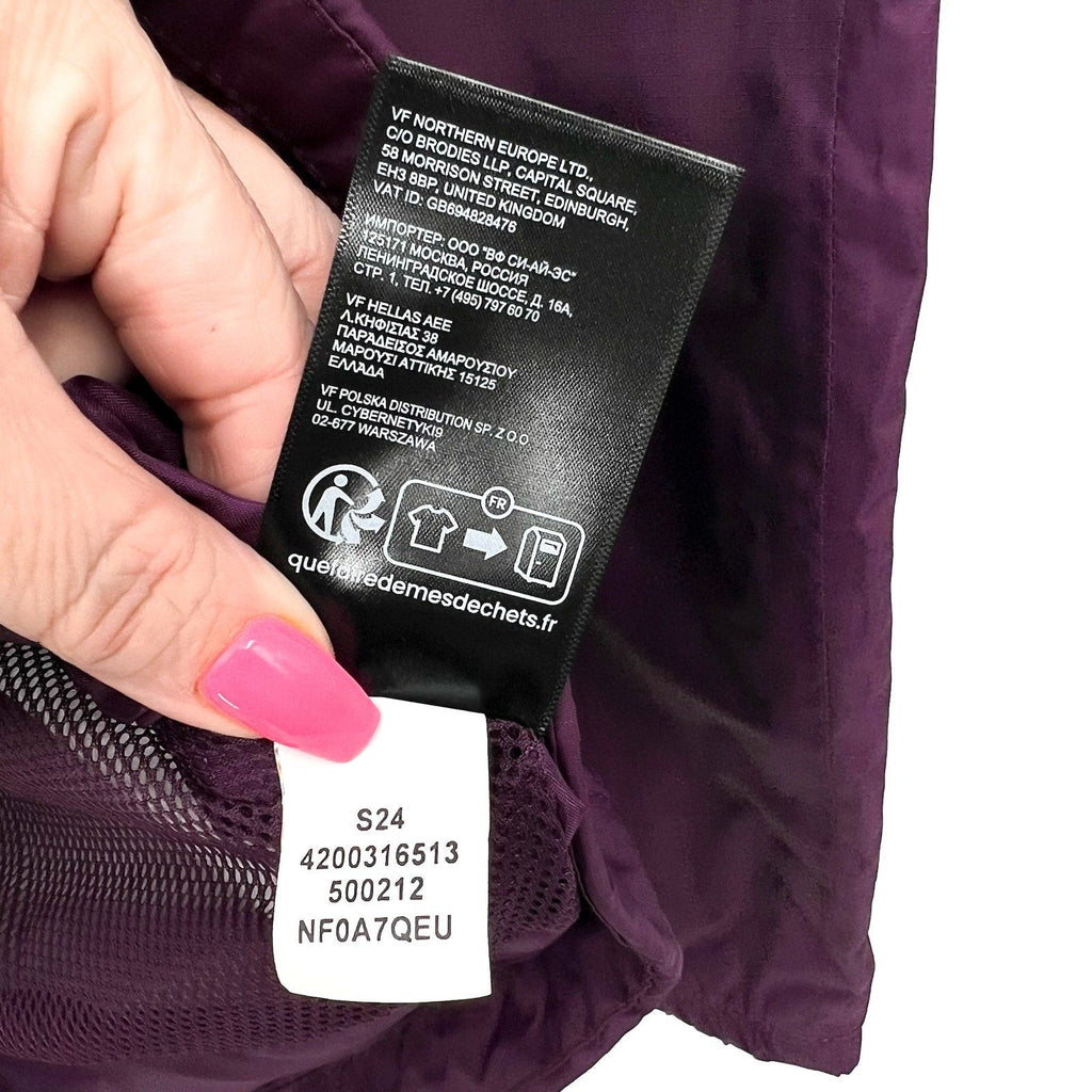 THE NORTH FACE Women's Antora Rain Hoodie Jacket XS Black Currant Purple NWT