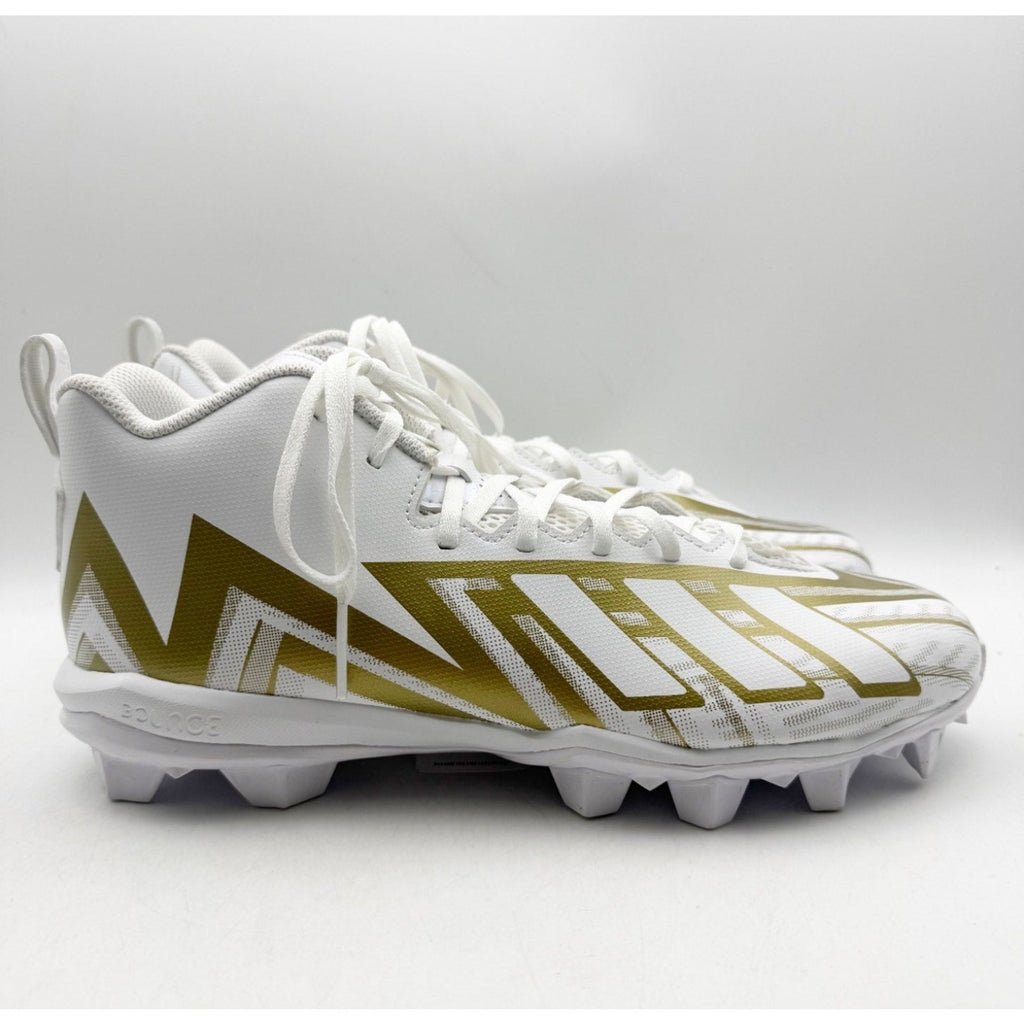 Adidas Mens Freak Spark MD 23 Football Cleats Size 11.5 White Gold Athletic NWOB