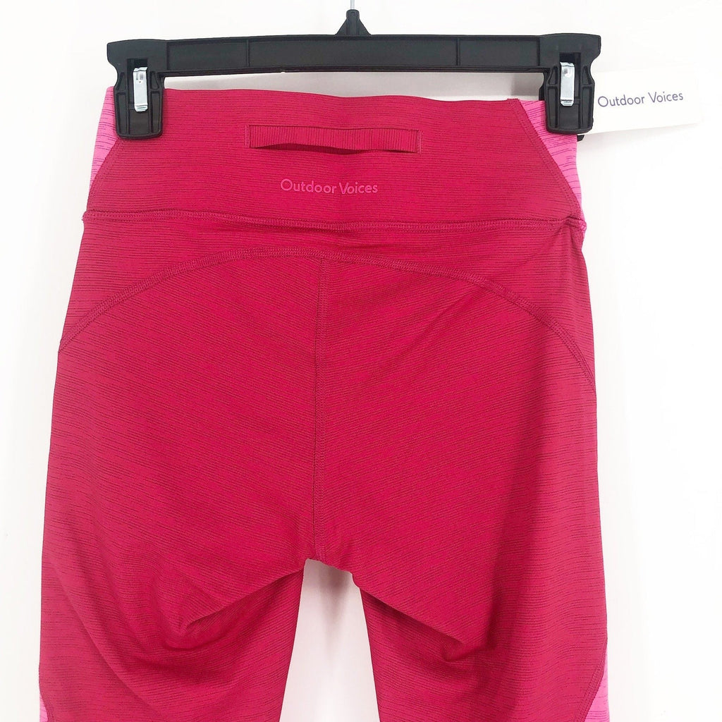 OUTDOOR VOICES Womens TechSweat Core 7/8 Legging XS Raspberry Pink NWT
