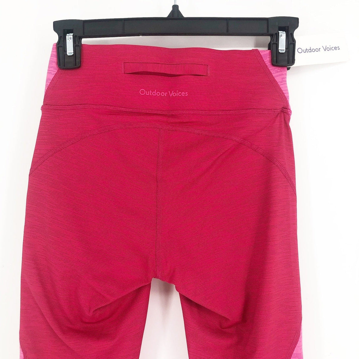 OUTDOOR VOICES Womens TechSweat Core 7/8 Legging XS Raspberry Pink NWT