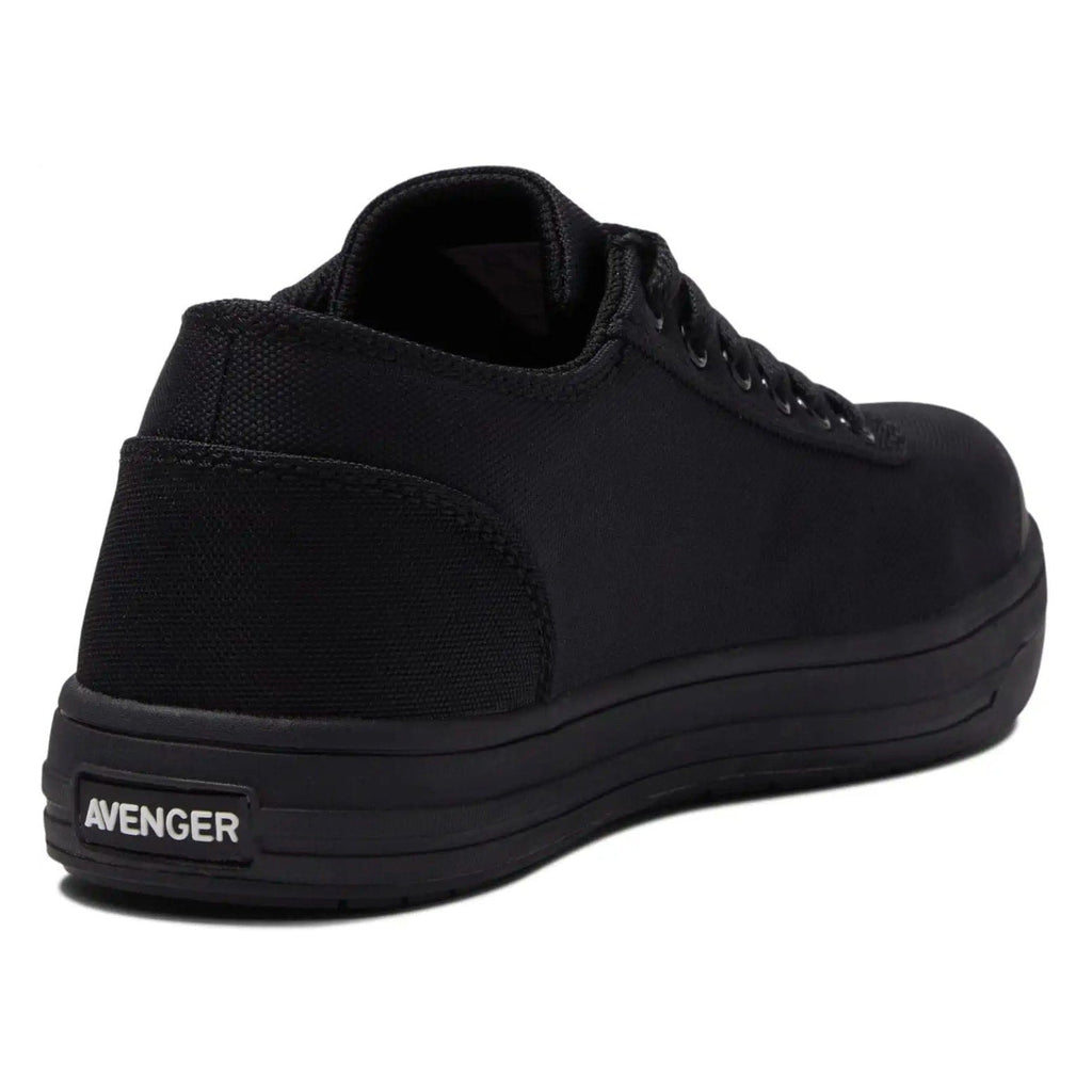 Avenger Mens Blade Low Work Shoes 9 WIDE Black Comp Toe A123 SR EH NIB
