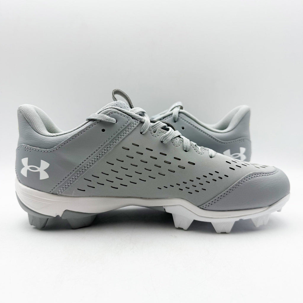 Under Armour Mens Leadoff Low RM Molded Baseball Cleats Size 13 Grey White NWOB
