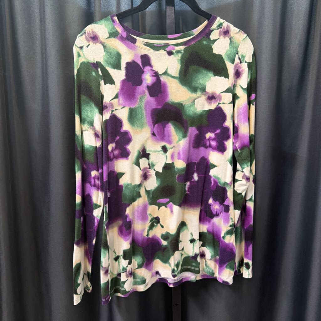 Chicos LS Floral Tee TOPS 0