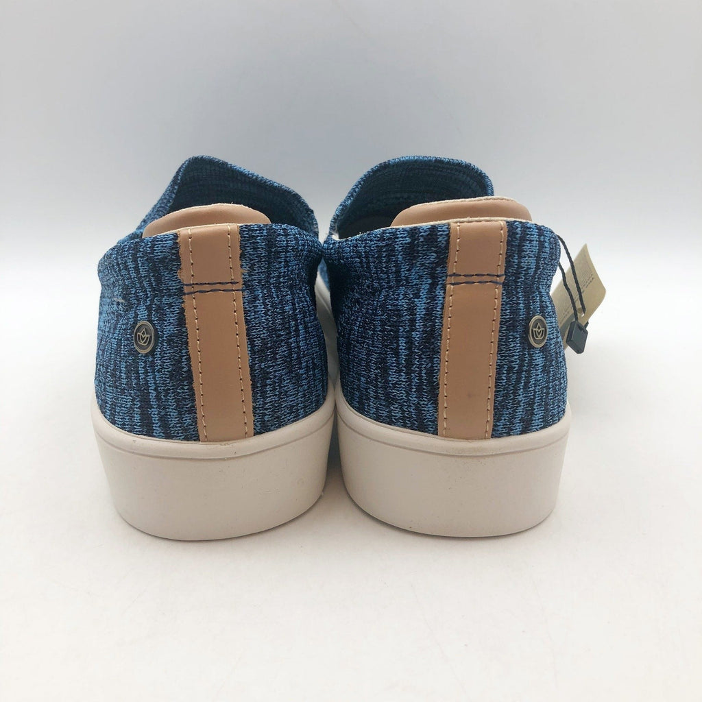 Spenco Womens Coastal Slip-on Sneakers Size 8 WIDE Patriot Blue Knit NIB