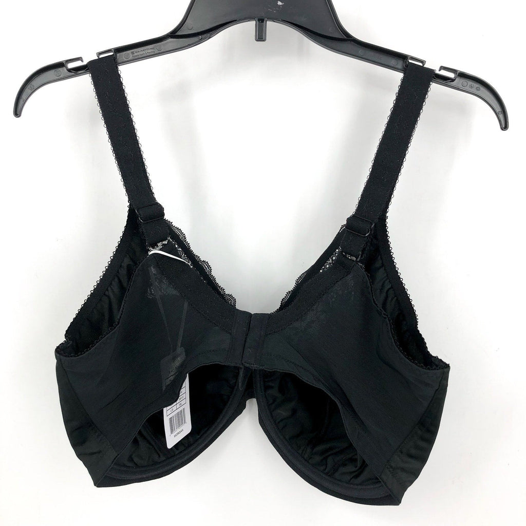 ELOMI Women's Morgan Underwired Banded Bra 38L Black Full Cup 4111 NWT