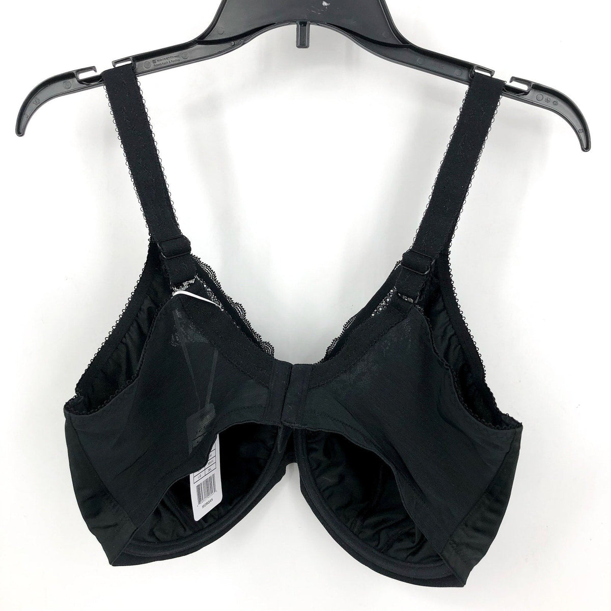 ELOMI Women's Morgan Underwired Banded Bra 38L Black Full Cup 4111 NWT