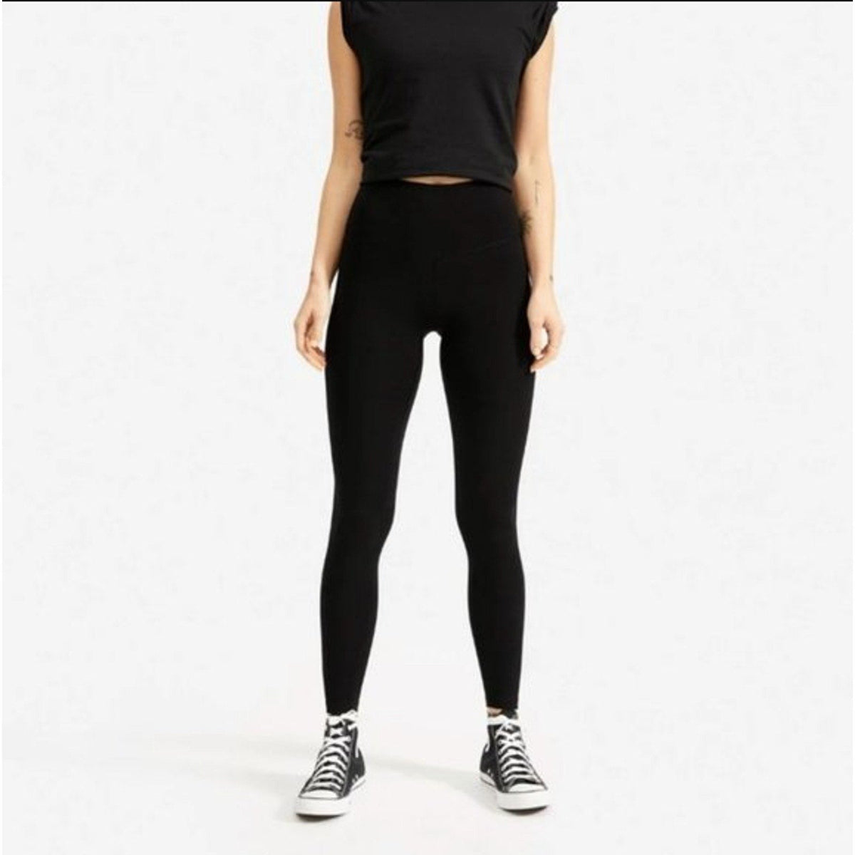 Everlane Womens ReNew Performance Leggings Small Black NWT