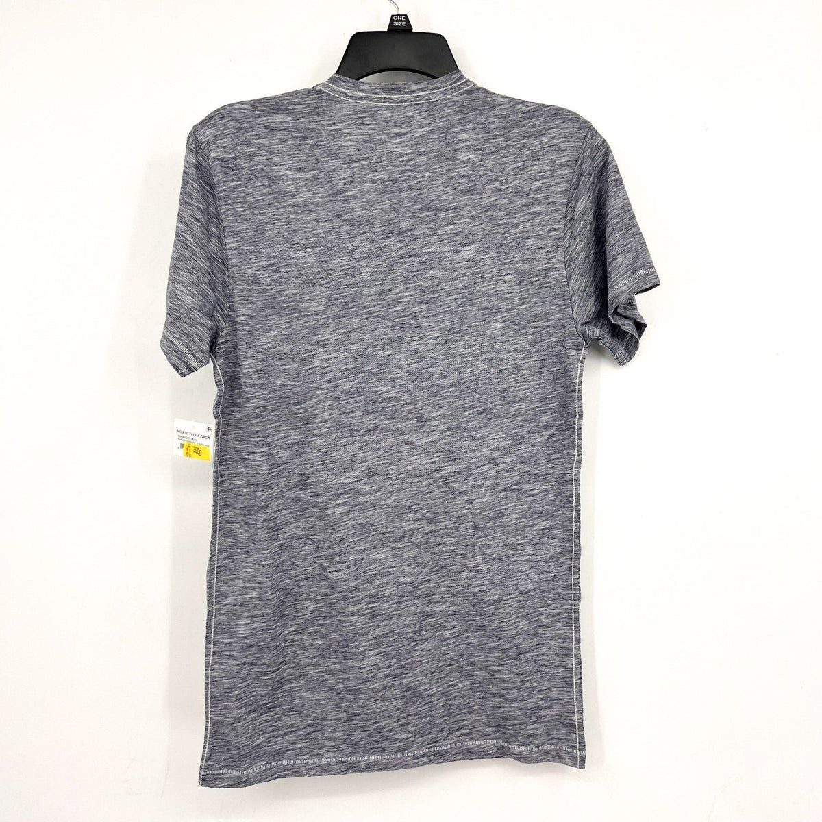 ABOUND Mens Jersey Slub Henley Tee MEDIUM Blue White Short Sleeve Cotton NWT