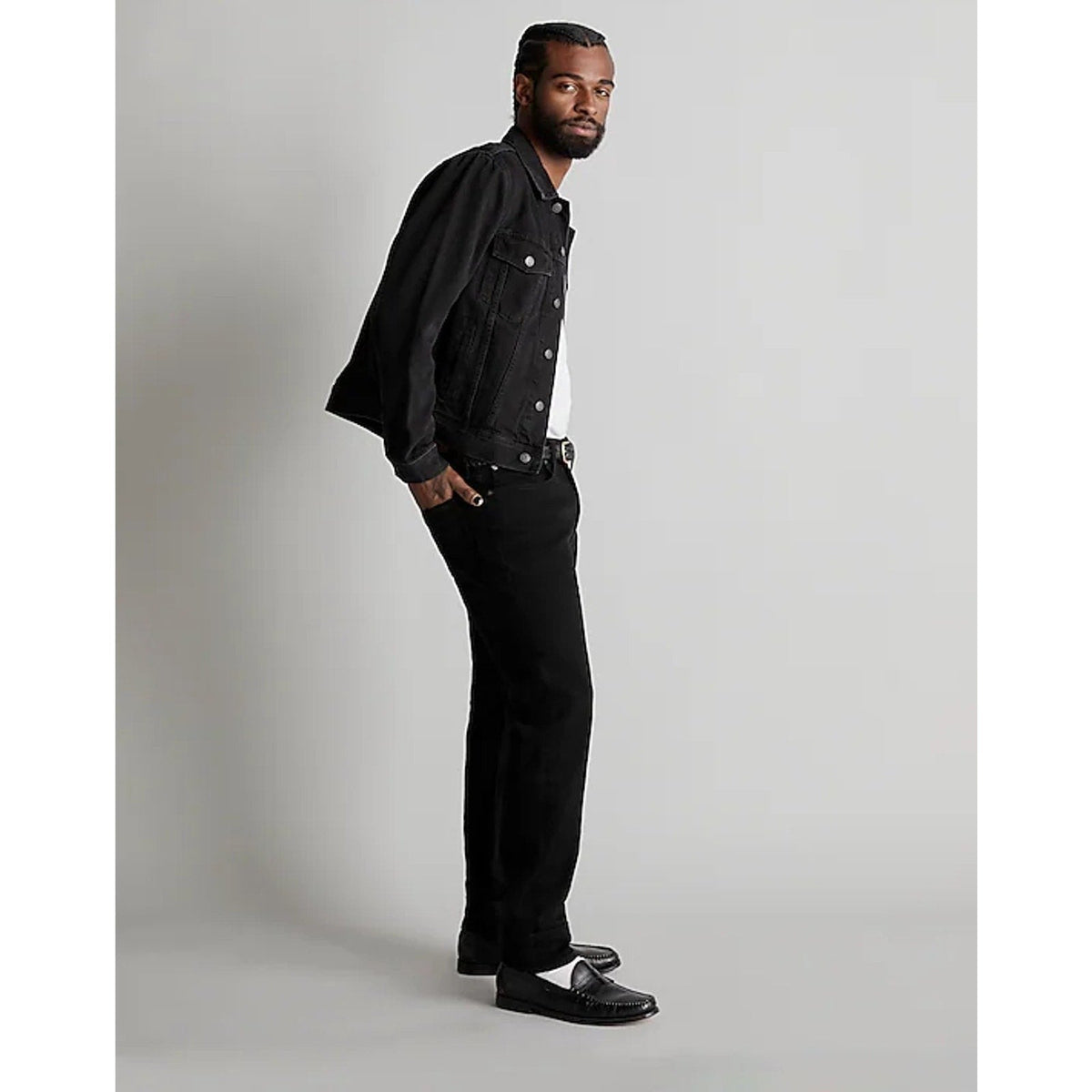 MADEWELL Men's Athletic Slim Jean 28x30 Black Bainhart Wash ND478 COOLMAX NWT
