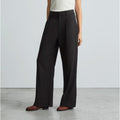 Everlane Womens The Way-High Drape Pant Size 2 Black 31" Inseam Pleated NWT