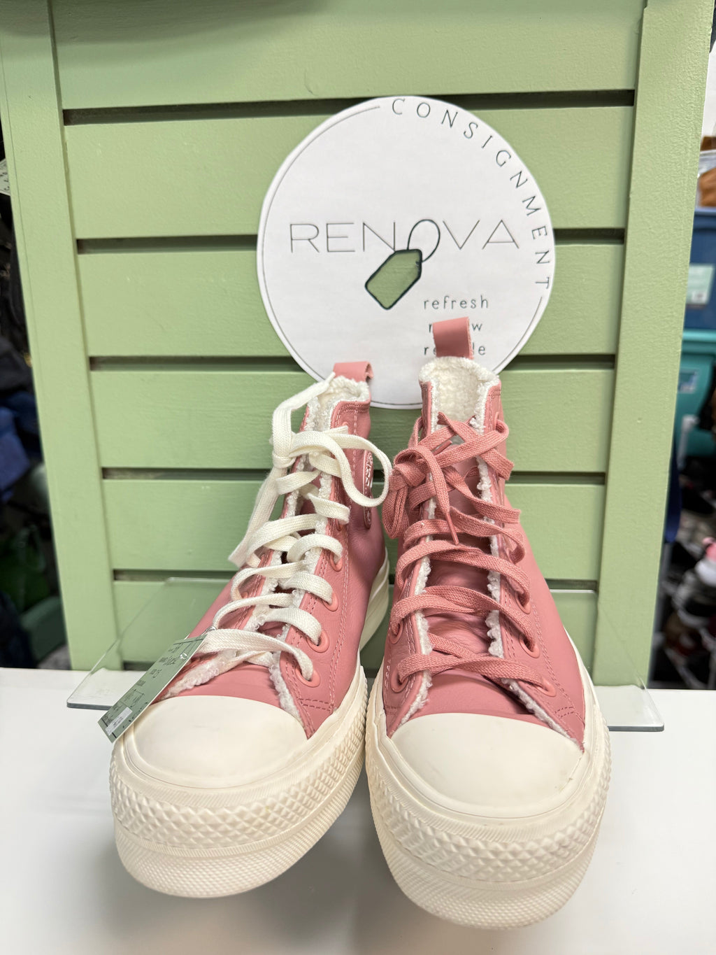 Converse All Star Platform Lift Fleece Chuck Taylor (Womens 7.5)