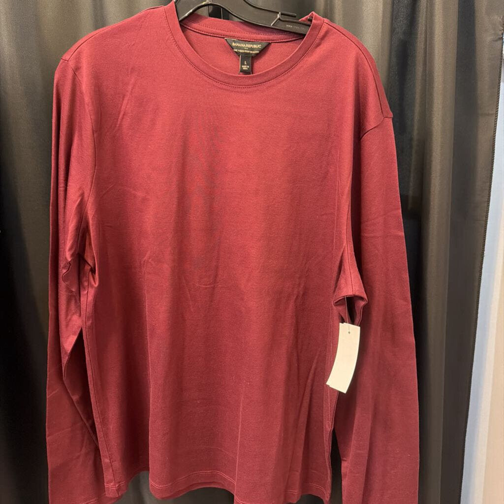 Banana Republic L/S Crewneck Tee MENS SHIRTS Large