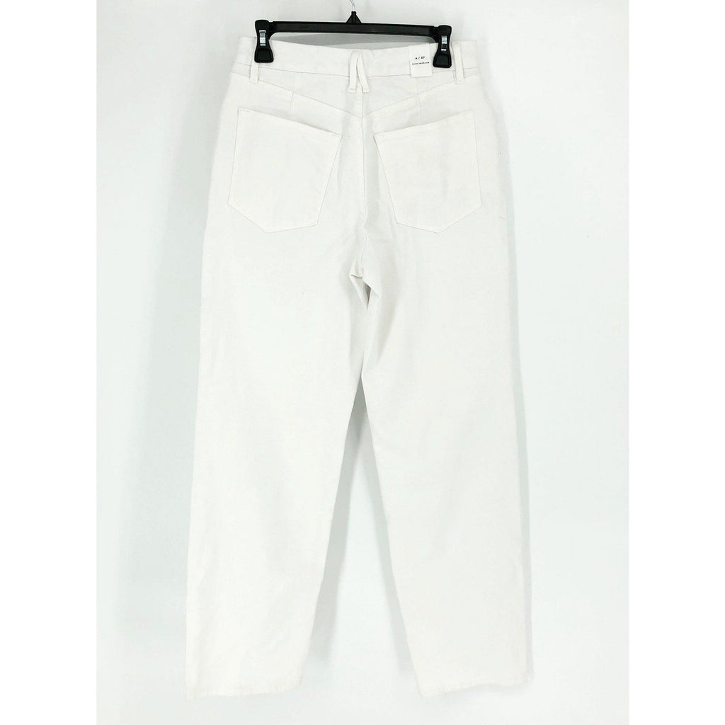 GOOD AMERICAN Good 90s Straight Jeans 27x31 US 4 White Denim High Rise NWT