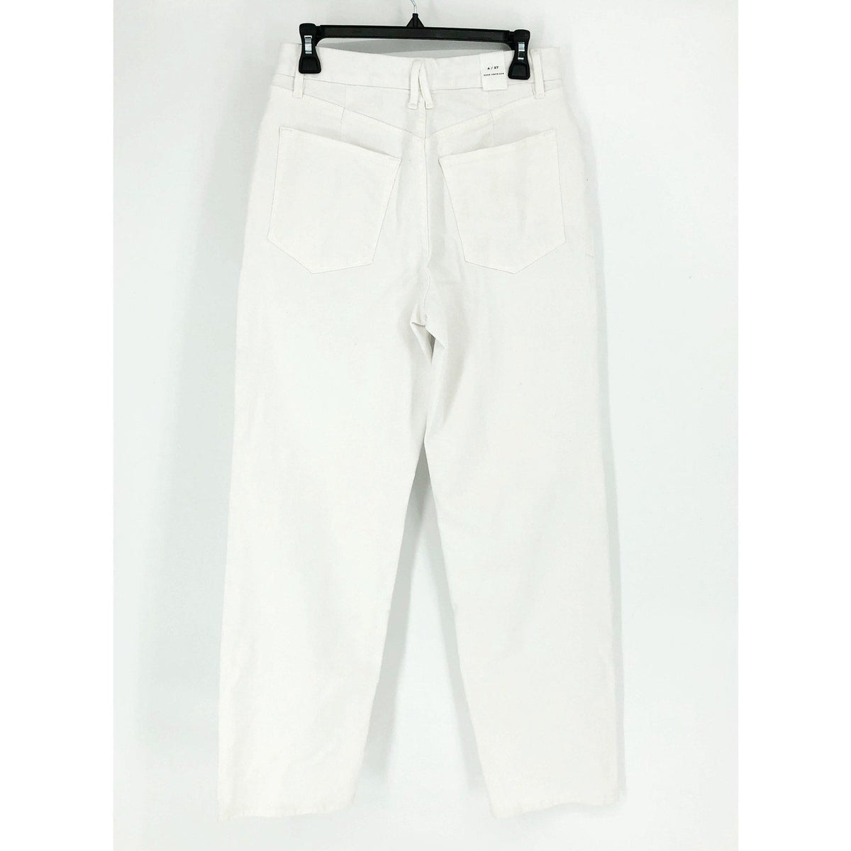 GOOD AMERICAN Good 90s Straight Jeans 27x31 US 4 White Denim High Rise NWT