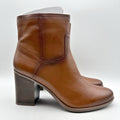 Naturalizer Kalina Ankle Bootie Size 7 Wide EU 37 Cider Spice Brown Leather NIB