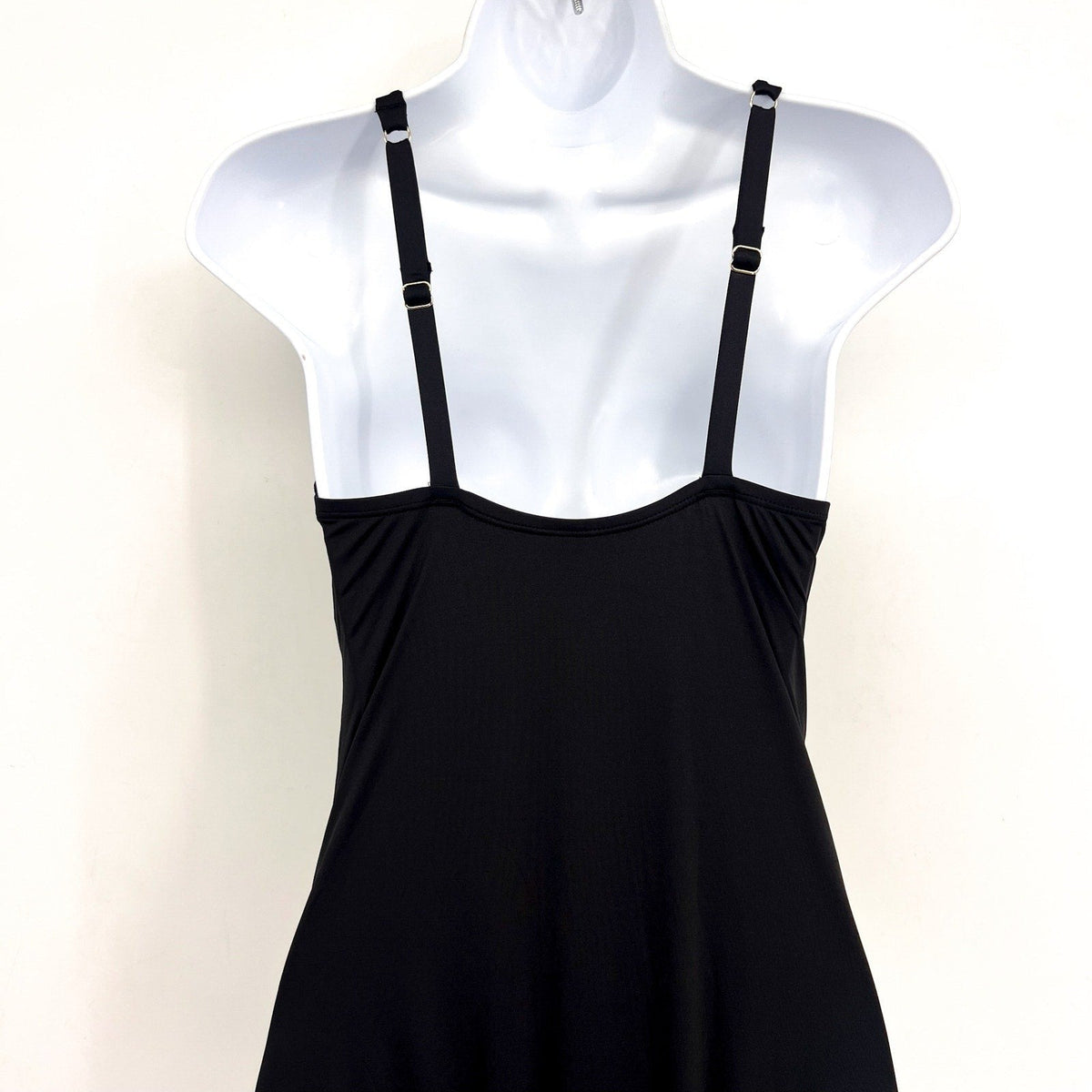 TOMMY BAHAMA Pearl V-Neck One Piece Swimsuit Size 6 Black Solid Cross Front NWT