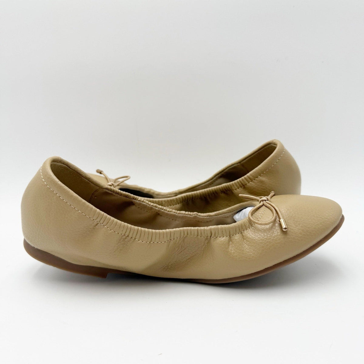 MIA Womens URI Ballet Flats Size 9 M Tan Beige Leather NWOB