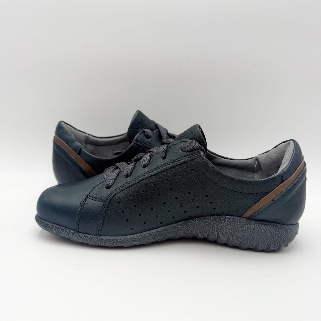 Naot Womens Moko Oxford Sneakers EU 35 US 4 M Navy Blue Nubuck Leather NWOB