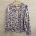 Melloday Blue/ Multi Floral Print Long Sleeve Top Extra Large