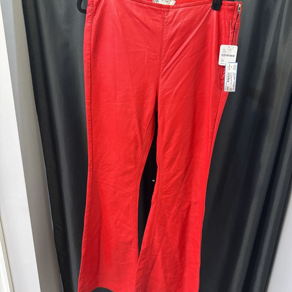Free People NWT Faux Leather PANTS 30