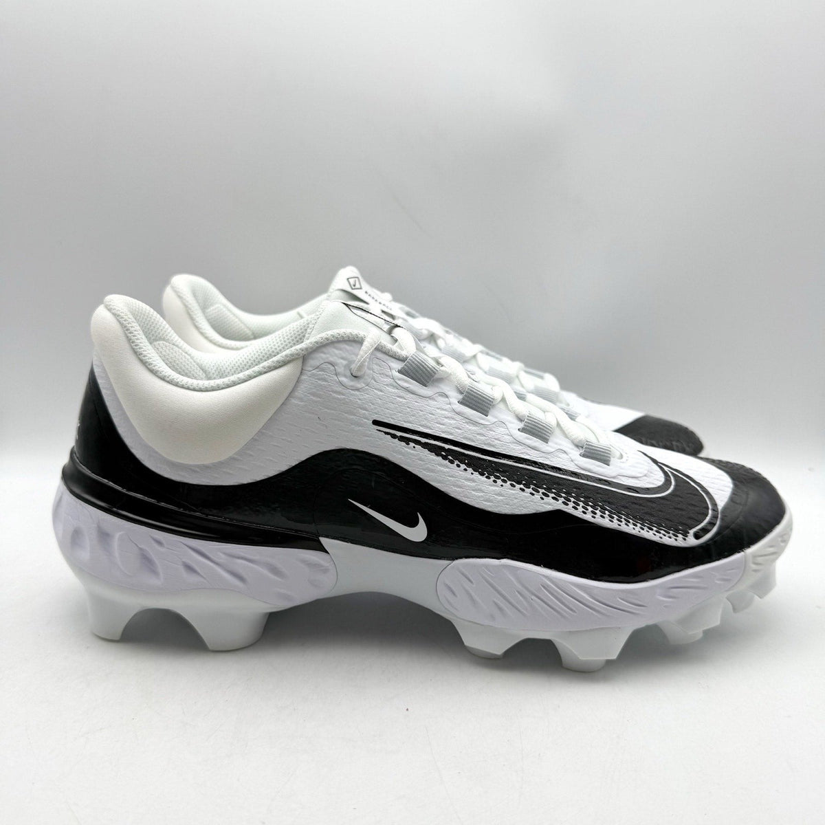Nike Mens Alpha Huarache Elite 4 Low MCS Baseball Cleats US 11 White FD6255 NWOB