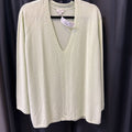 J Jill LS Cashmere V Neck SWEATERS M