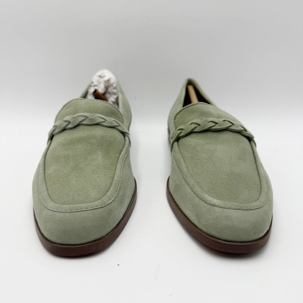 Seychelles Womens Afternoon Stroll Loafers Size 7.5 Sage Green Suede NIB