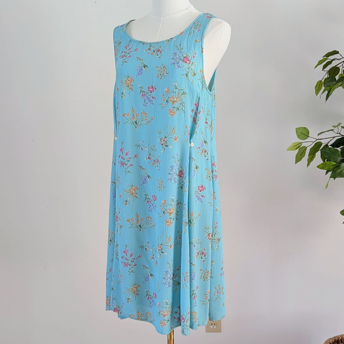 Vintage Eddie Bauer Floral Dress — L