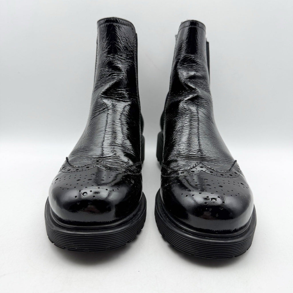 La Canadienne Womens Haley Chelsea Boots Size 8 EU 38.5 Black Leather NWOB