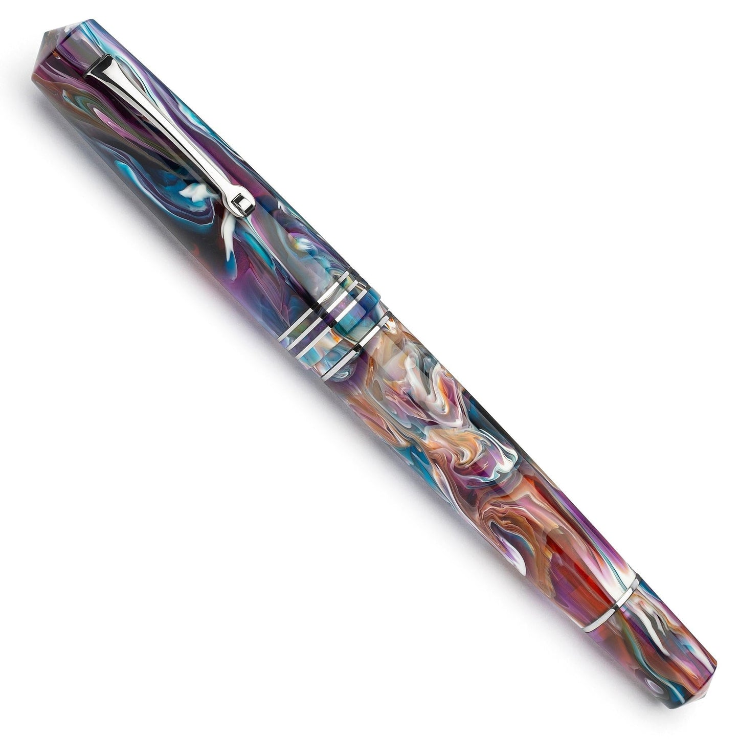 Leonardo Momento Zero Grande 2.0 Fountain Pen – Primary Manipulation 1 Vesuvius – ST #8 14K Gold