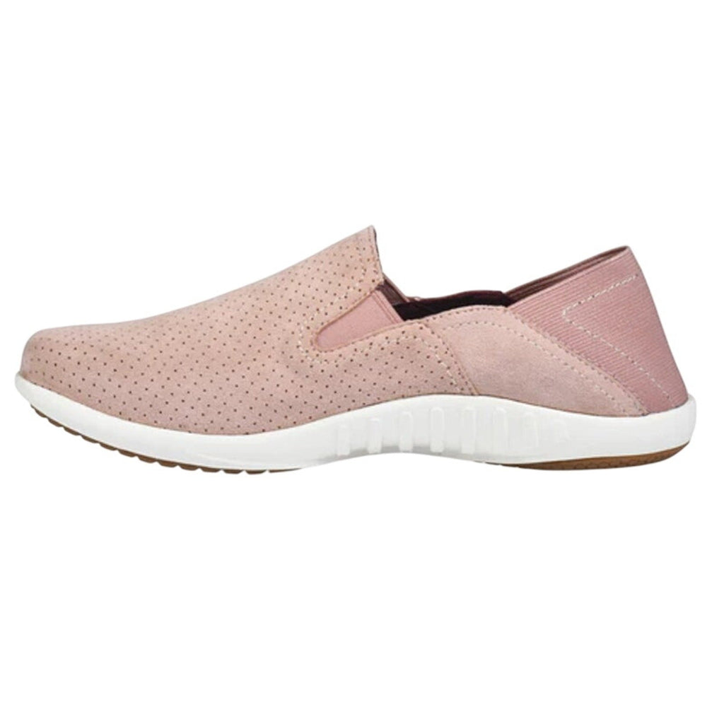 Spenco Womens Siesta Convertible Shoes Size 6 WIDE Pink Suede Casual Slip On NIB