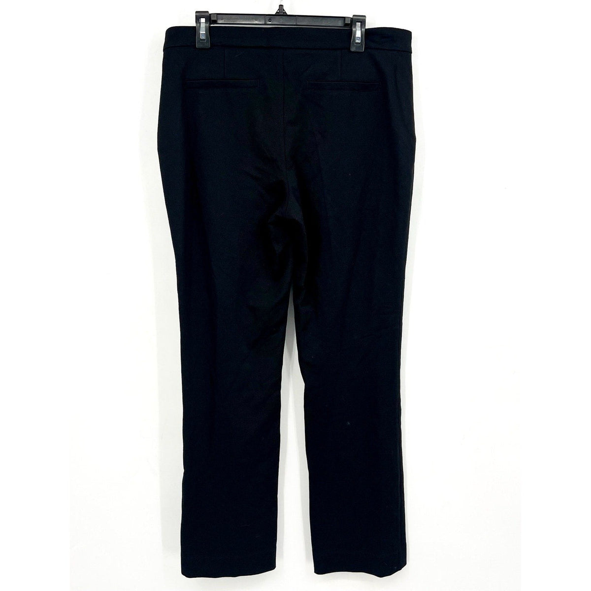 NYDJ Women's Slim Trouser Pants Size 12 Black Ponte Knit High Rise NWT