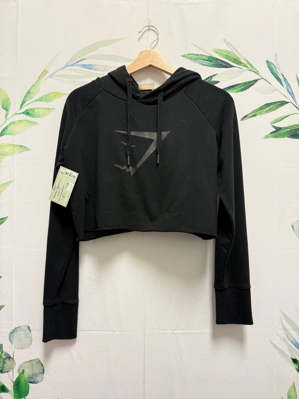 Gymshark Cropped Logo Hoodie (S)