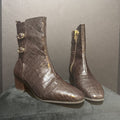 Talbots Embossed Leather BOOTIES 9