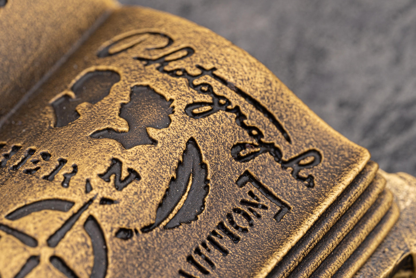 Sepia "Listen to your heart" Brass Pen Stand