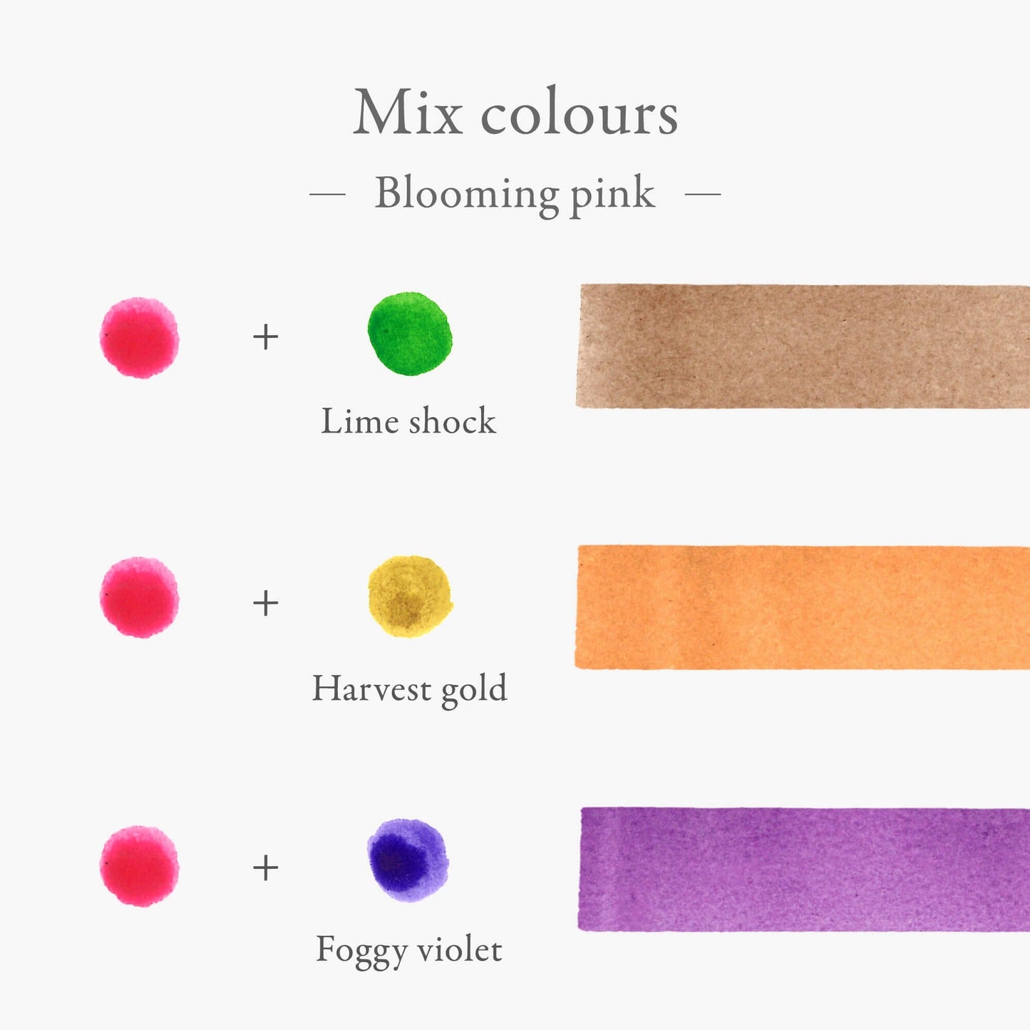 Kakimori Blendable Fountain Pen Ink -Blooming pink