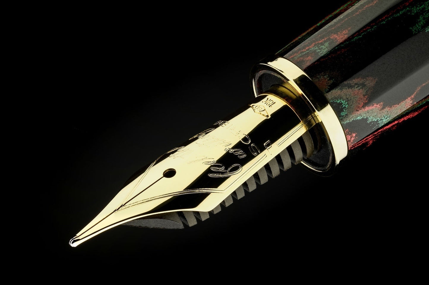 SCRIBO FEEL Ebonite Fountain Pen - Sassi Neri GT