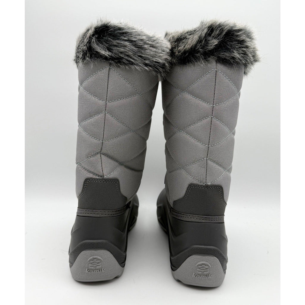 Kamik Big Kids SNOWANGEL Boots Size 7 EU 39 Grey Blue Insulated Waterproof NIB