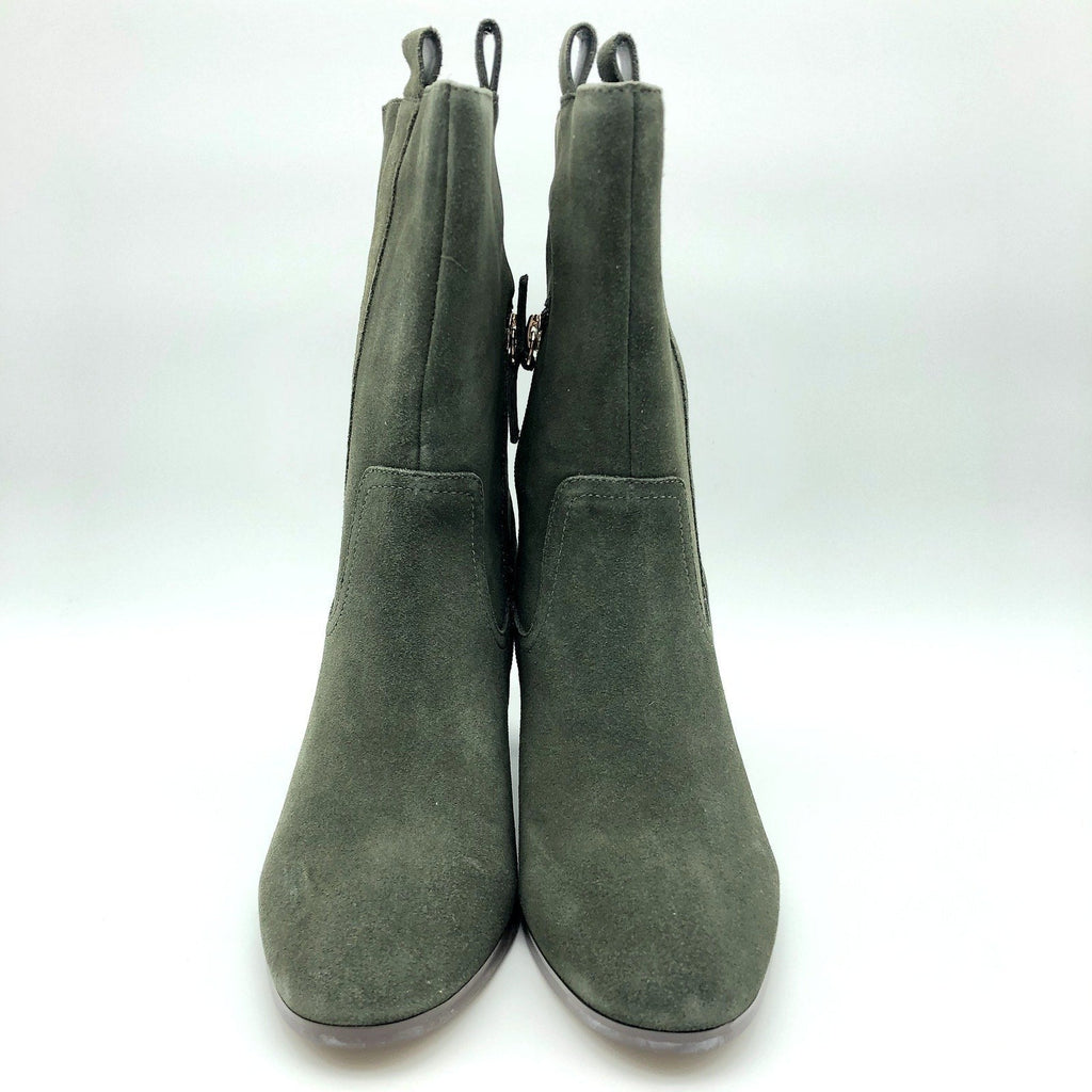 Violet & Red Womens Jarah Western Boots Size 8 Green Suede Mid Calf NWOB