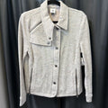 Cabi Fleece Button Up Moto JACKETS Medium