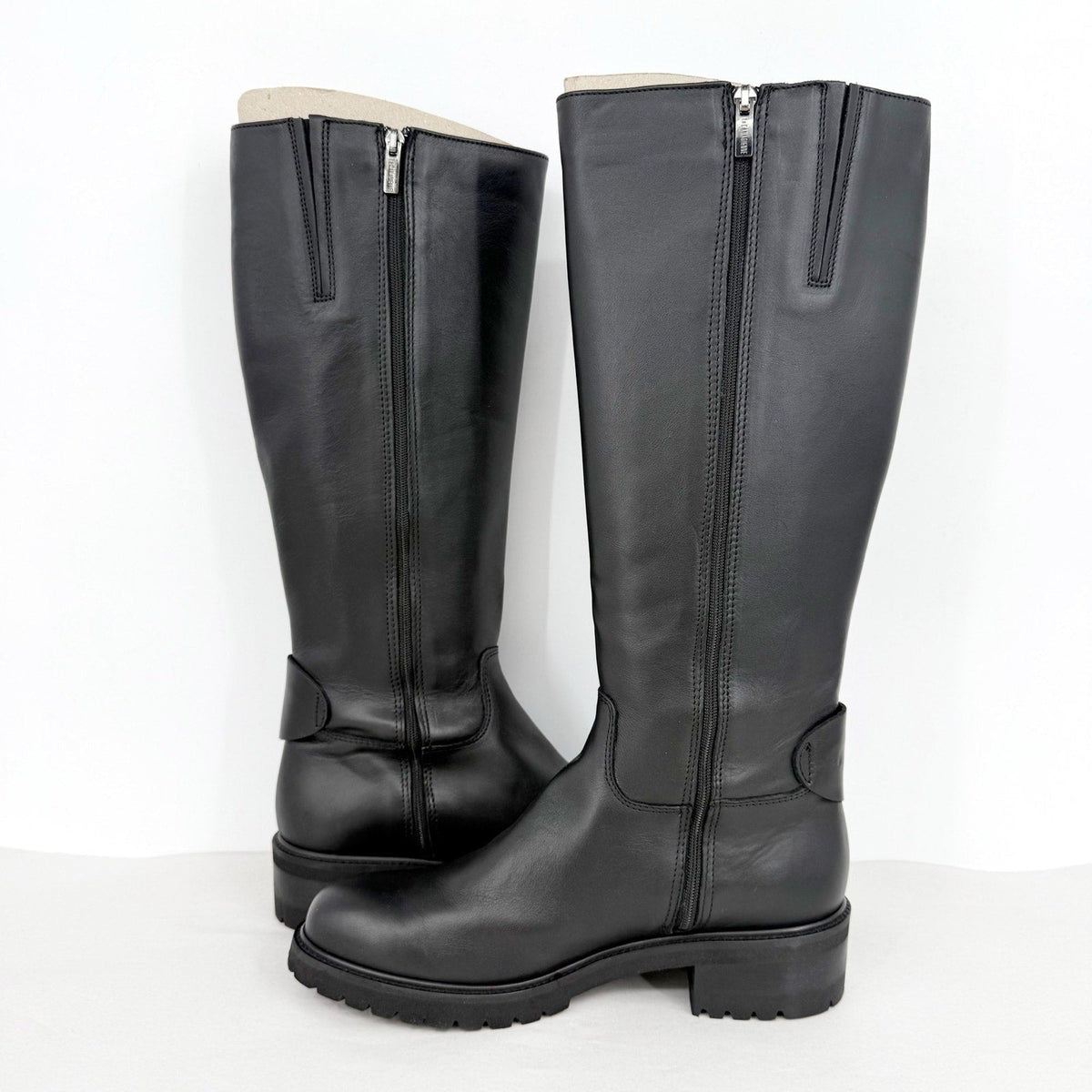 La Canadienne Womens Cate Knee High Boots US Size 9 EU 39 Black Leather NWOB