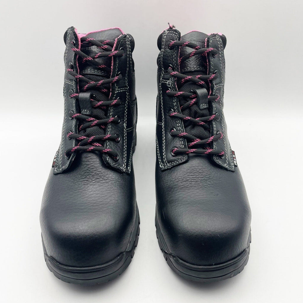 Wolverine Womens Piper Composite-Toe 6" Work Boots Size 7 M Black WP Leather NIB