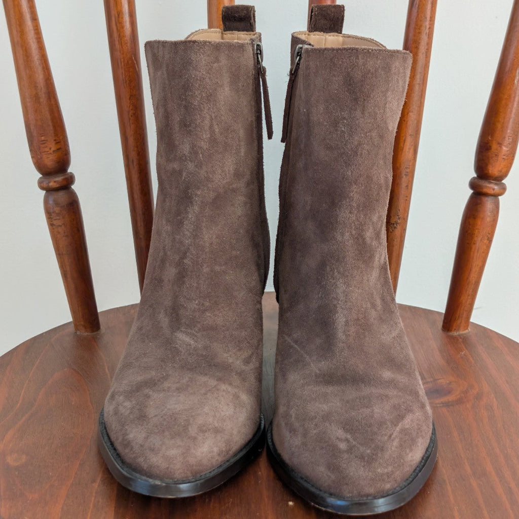 Banana Republic Booties Western Suede Olive - 9