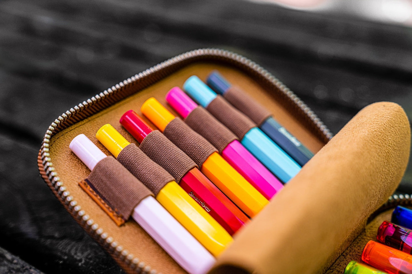 Collector Pen Case for 14 Kaweco Pens - Crazy Horse Brown