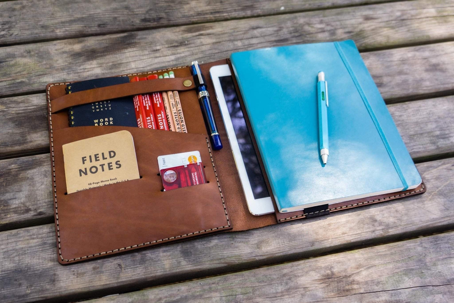 iPad Pro 11 - Pro 10.5 and B5 size Notebook Cover - Brown
