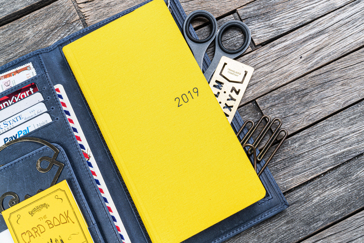 Leather Hobonichi Weeks Cover - Crazy Horse Navy Blue