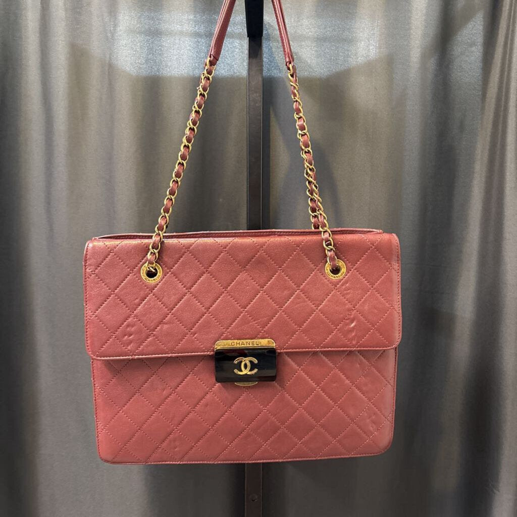 Chanel Quilted Beauty Lock HANDBAGS Large