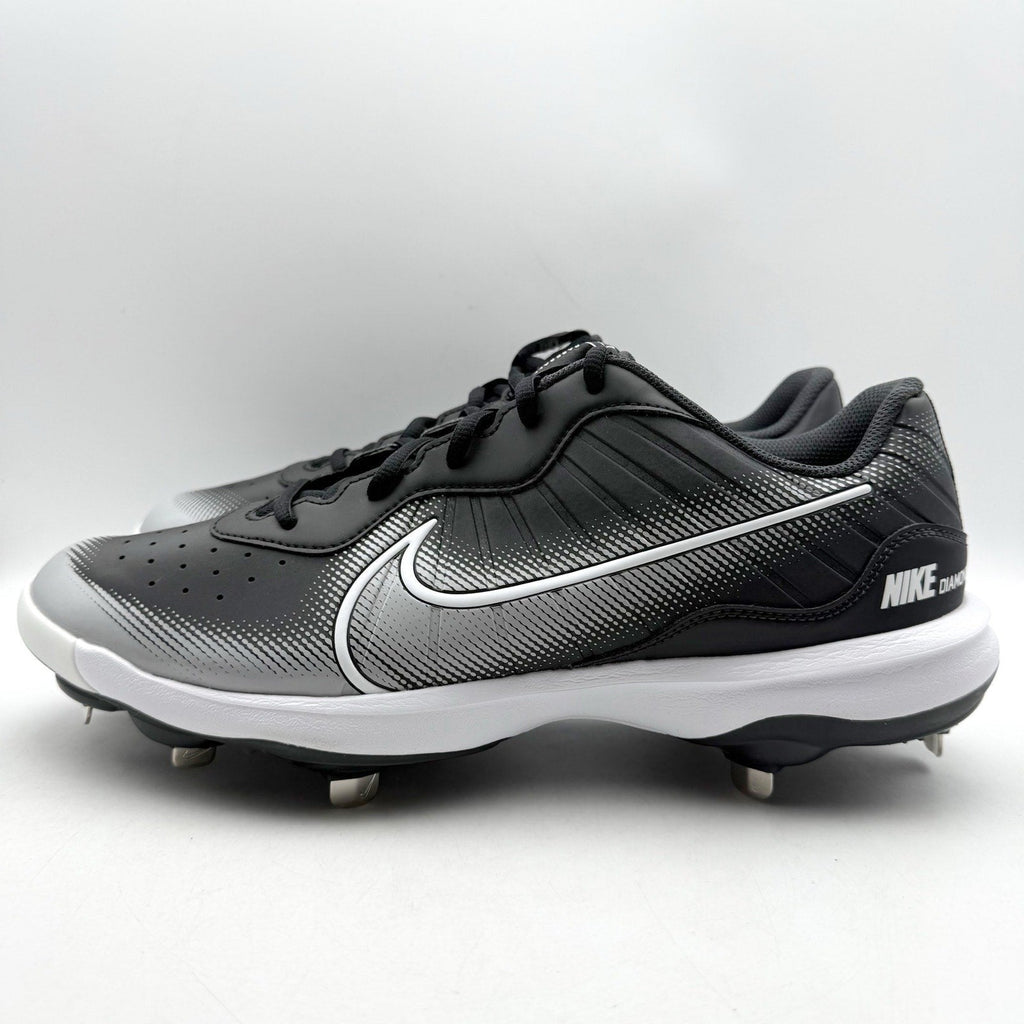 Nike Mens Alpha Huarache Varsity 4 Low Baseball Cleats Size 14 Black Grey NWOB