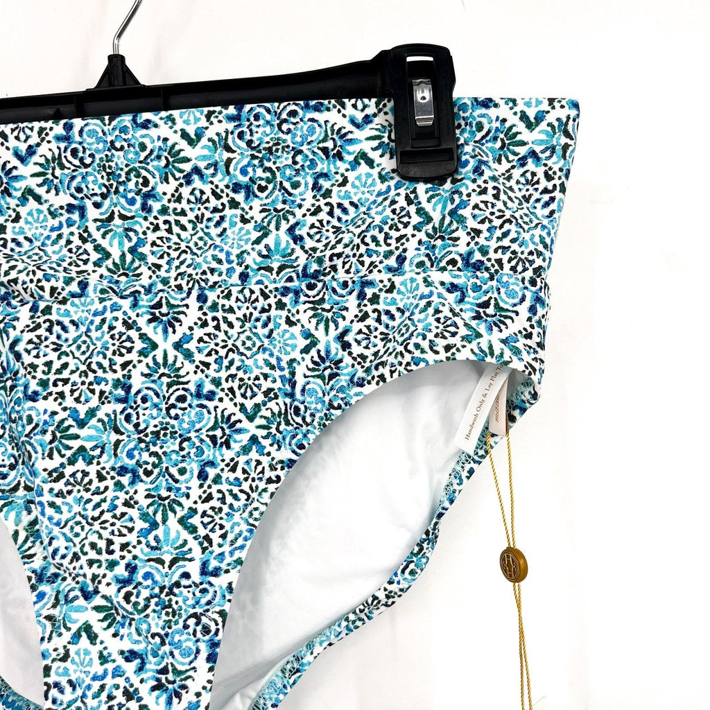 HELEN JON Women's Convertible Hipster Bikini Bottom Small Blue Montrose NWT
