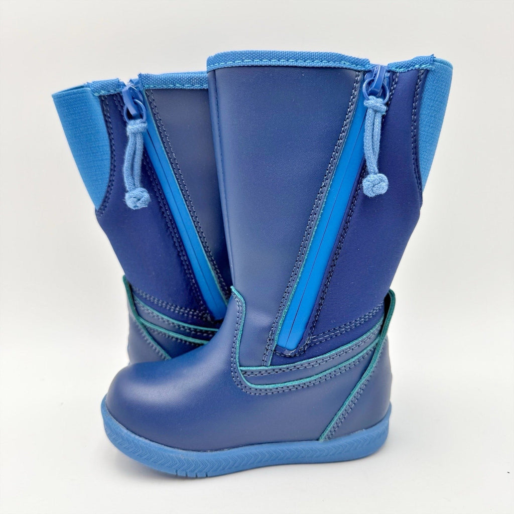 Billy Footwear Little Boys Rain Boots Size 5 Navy Blue Water Resistant NWOB